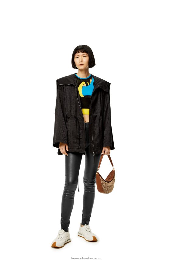 Loewe Women Leggings in nappa lambskin Black LH60R1145