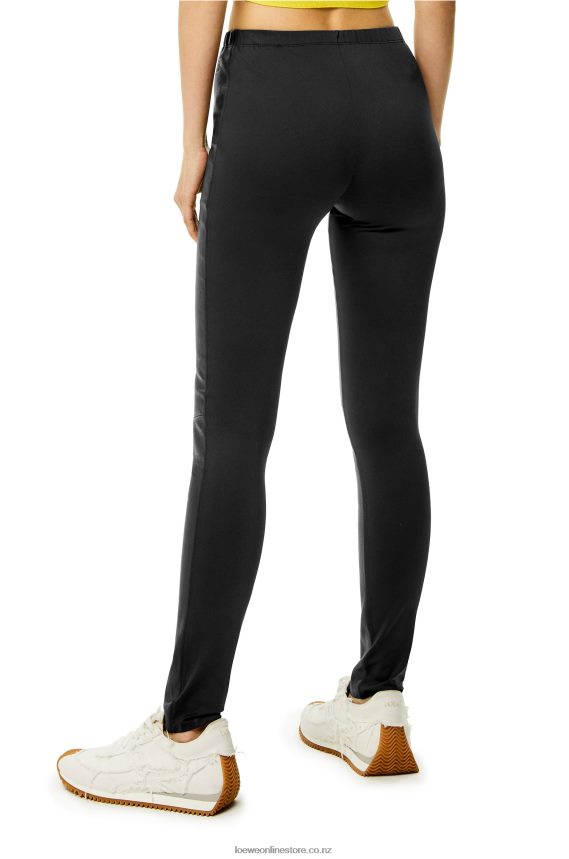Loewe Women Leggings in nappa lambskin Black LH60R1145
