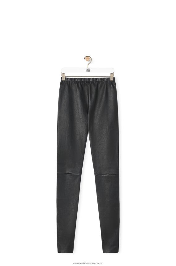 Loewe Women Leggings in nappa lambskin Black LH60R1145
