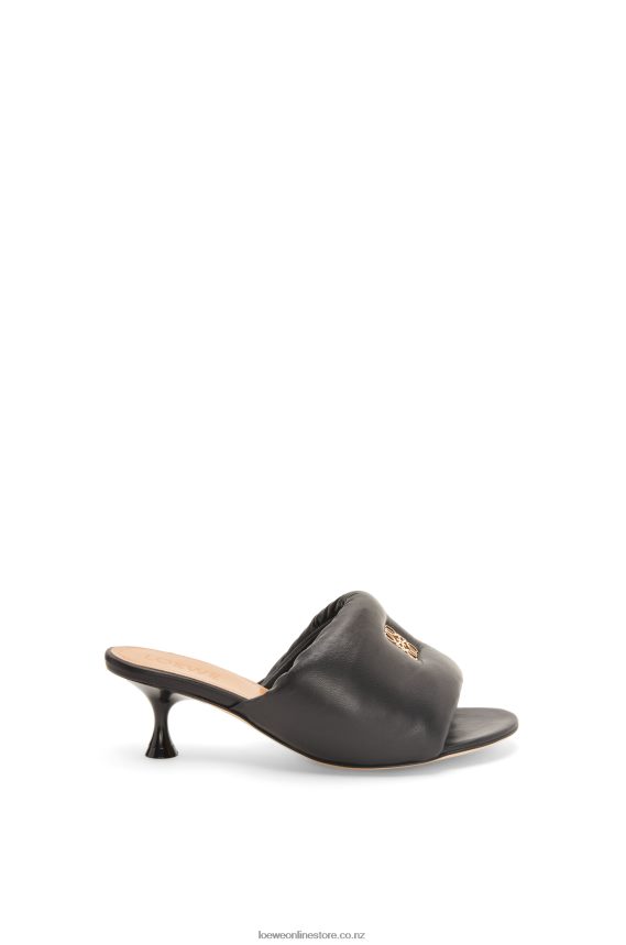 Loewe Women Anagram padded mule in lambskin Black LH60R755
