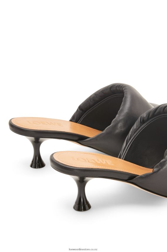 Loewe Women Anagram padded mule in lambskin Black LH60R755