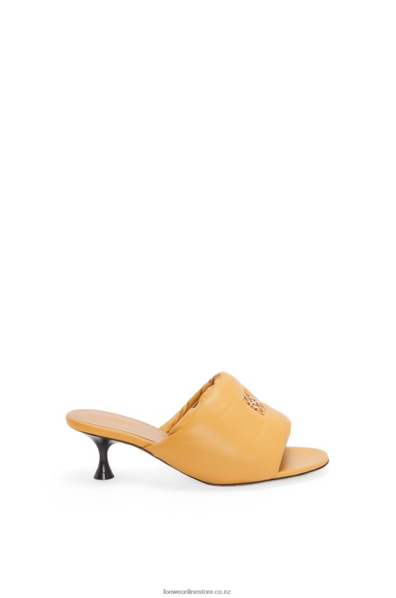 Loewe Women Anagram padded mule in lambskin Desert LH60R753