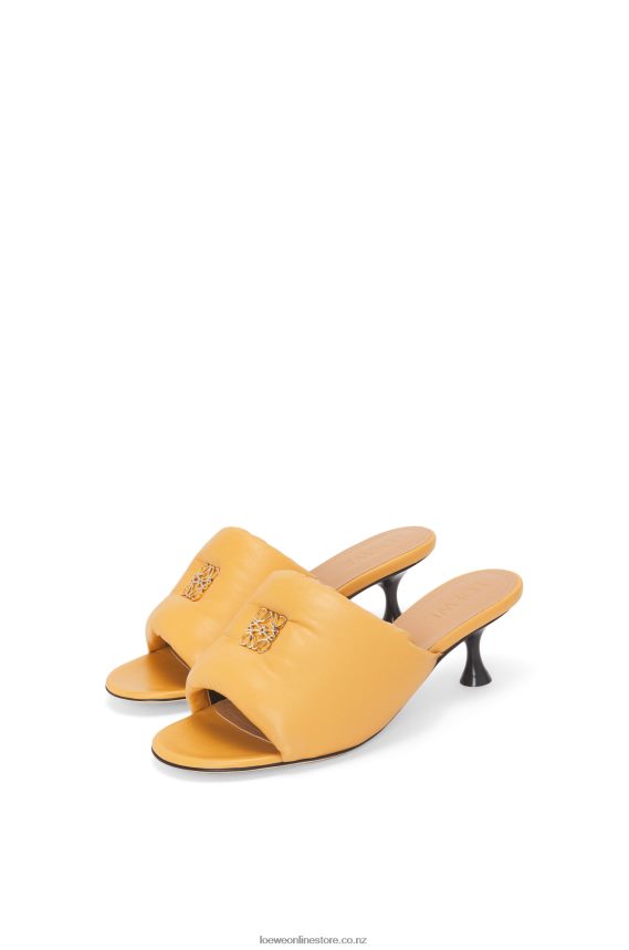 Loewe Women Anagram padded mule in lambskin Desert LH60R753