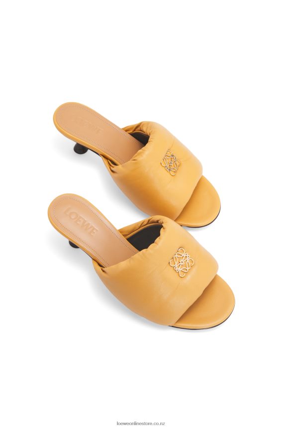 Loewe Women Anagram padded mule in lambskin Desert LH60R753