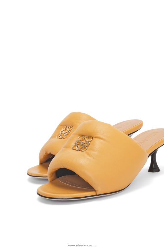 Loewe Women Anagram padded mule in lambskin Desert LH60R753