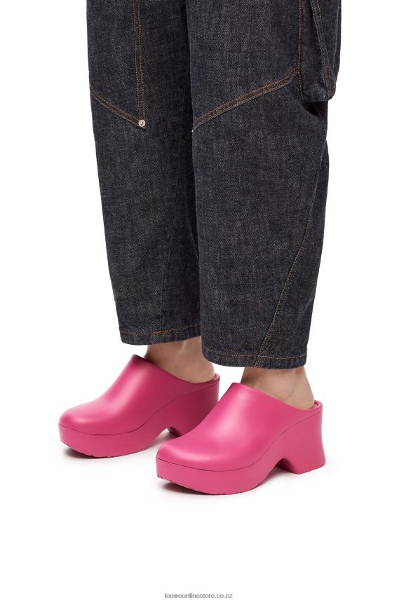 Loewe Women Terra foam clog in light foam rubber Pink Hortensia LH60R752
