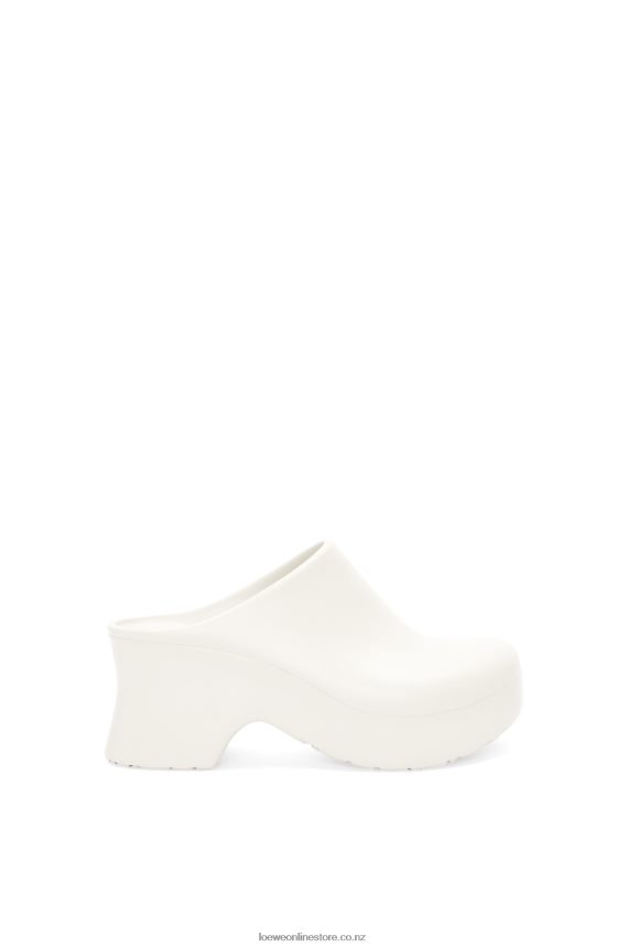 Loewe Women Terra foam clog in light foam rubber White LH60R748