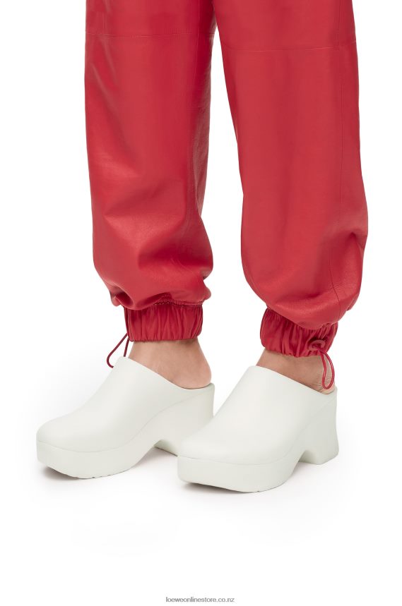 Loewe Women Terra foam clog in light foam rubber White LH60R748