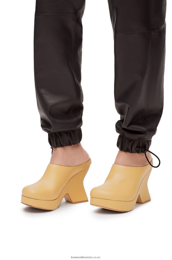 Loewe Women Terra wedge clog in calfskin Medium Concealer LH60R745