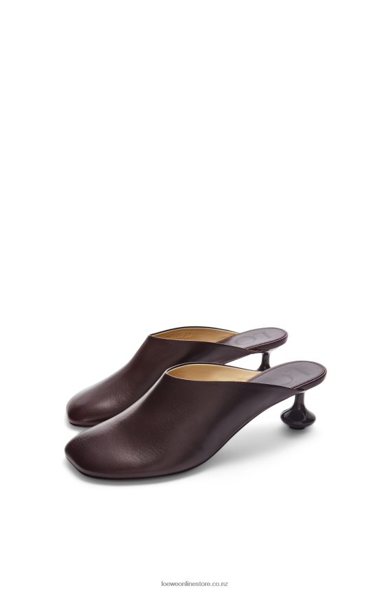 Loewe Women Toy mule in goatskin Burgundy LH60R738