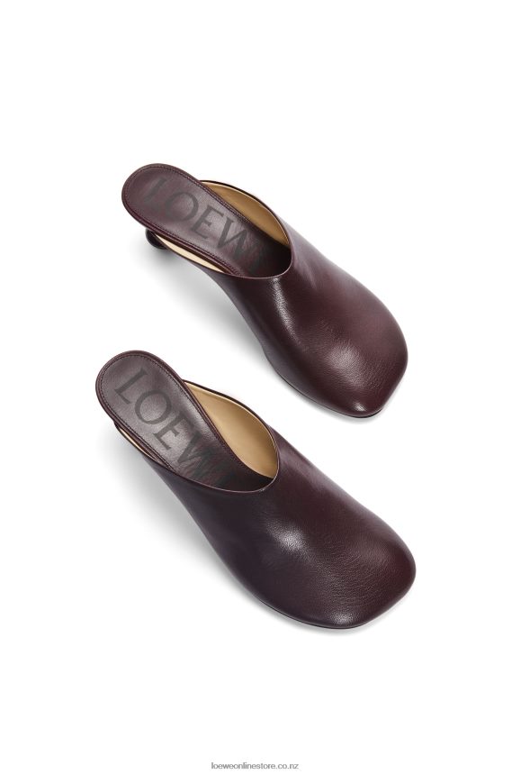 Loewe Women Toy mule in goatskin Burgundy LH60R738