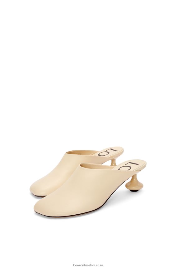 Loewe Women Toy mule in goatskin Oat Milk LH60R725