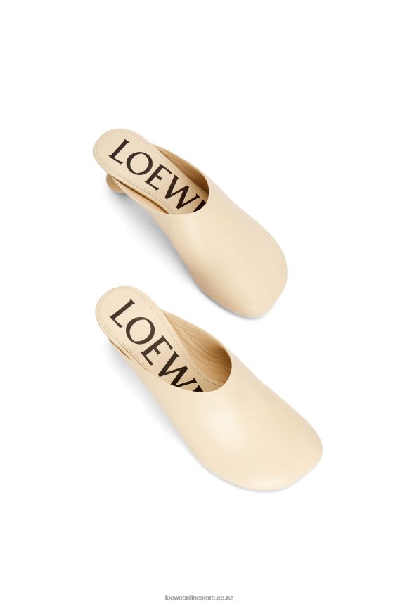 Loewe Women Toy mule in goatskin Oat Milk LH60R725