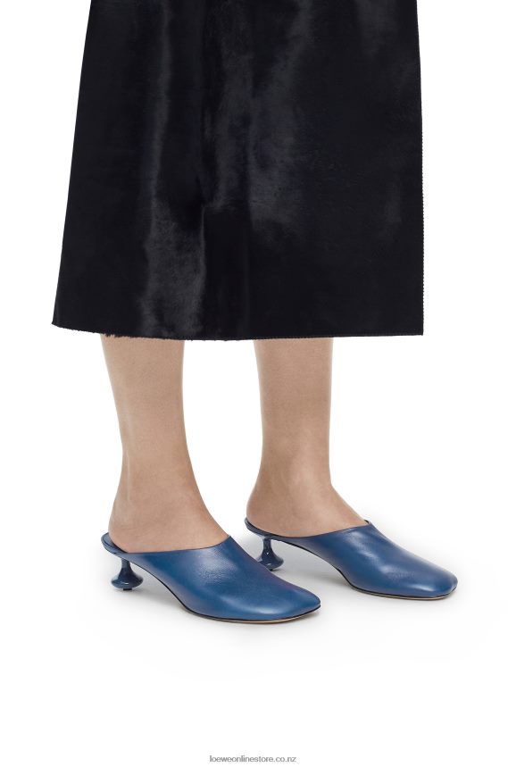 Loewe Women Toy mule in goatskin Raw Denim LH60R724