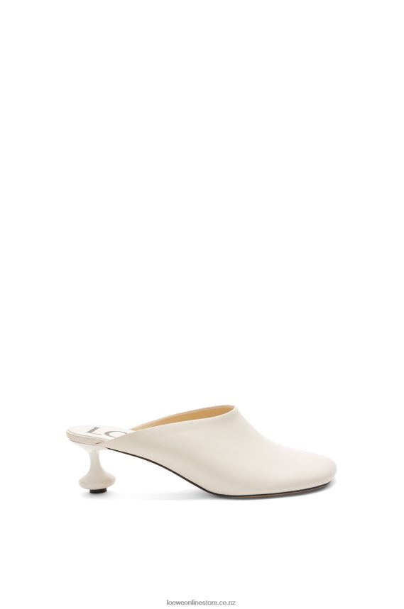 Loewe Women Toy mule in goatskin White LH60R737