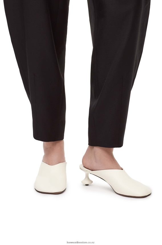 Loewe Women Toy mule in goatskin White LH60R737