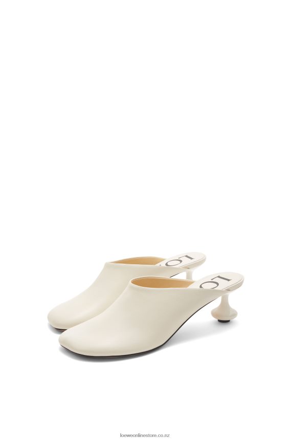 Loewe Women Toy mule in goatskin White LH60R737