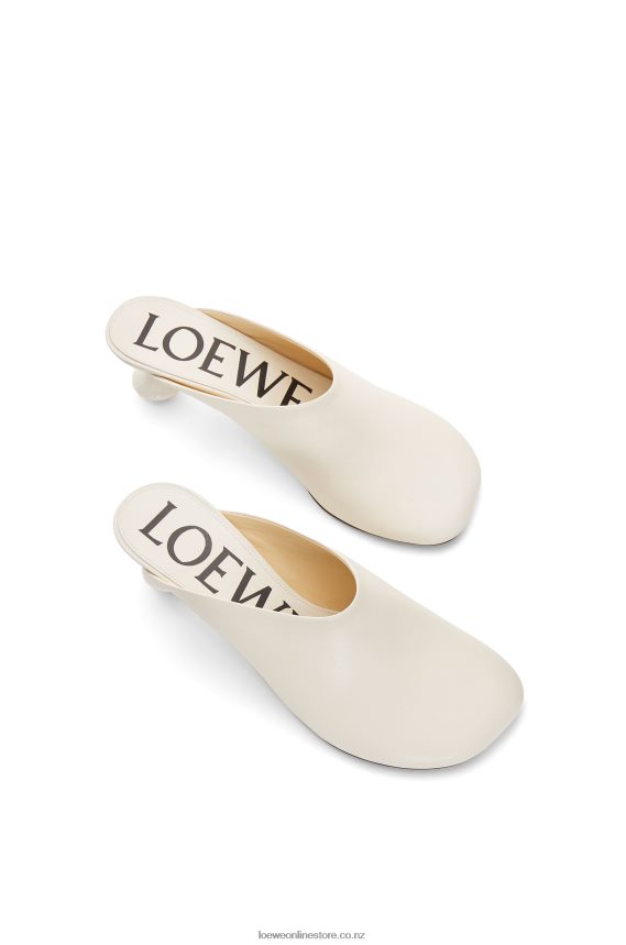 Loewe Women Toy mule in goatskin White LH60R737