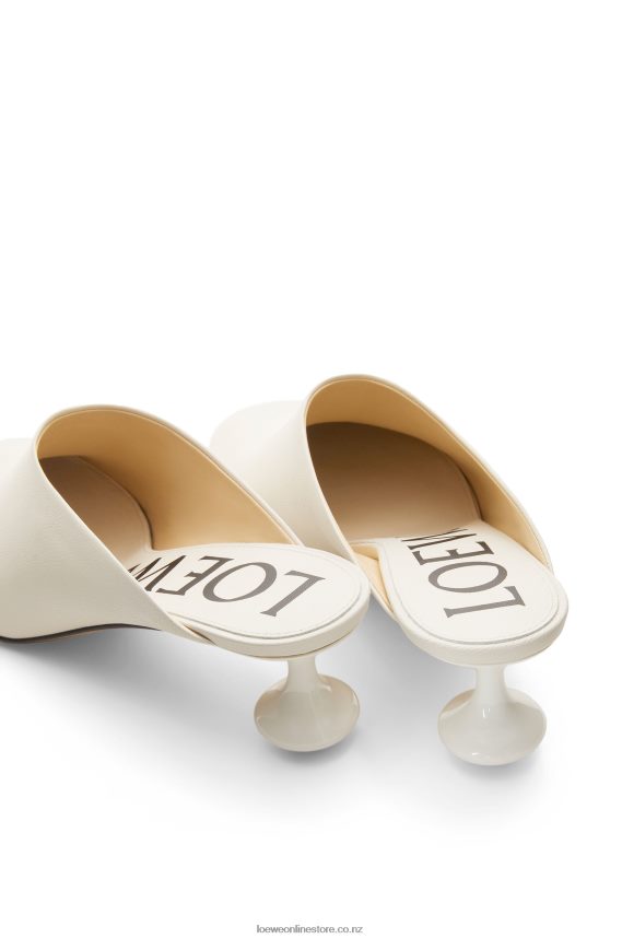 Loewe Women Toy mule in goatskin White LH60R737