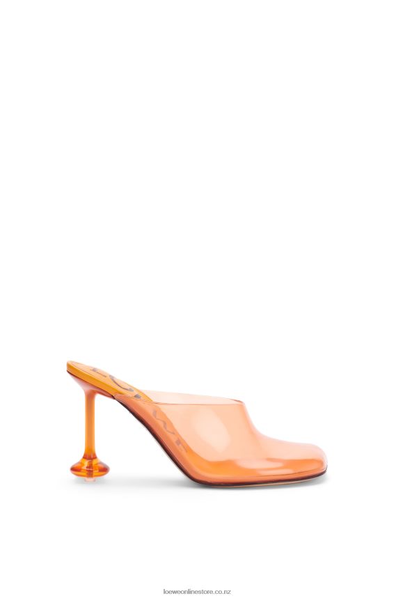 Loewe Women Toy mule in transparent material Transparent Orange LH60R766