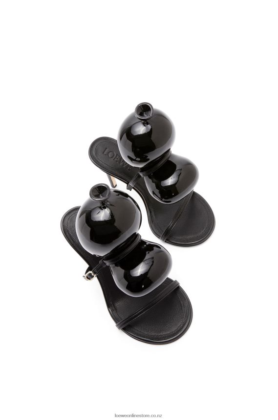 Loewe Women Balloon sandal in lambskin Black LH60R707