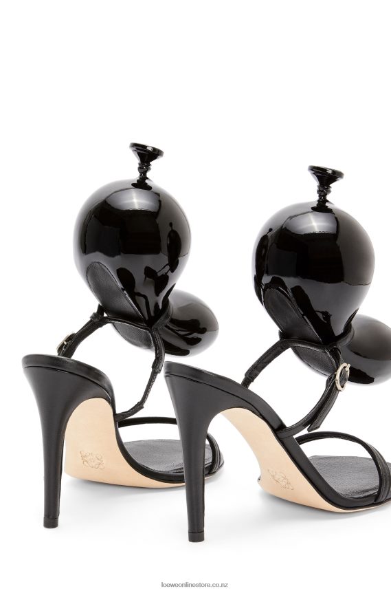 Loewe Women Balloon sandal in lambskin Black LH60R707
