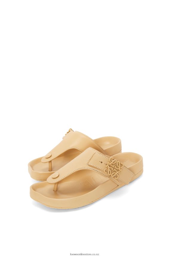 Loewe Women Ease toe post sandal in goatskin Medium Concealer LH60R683
