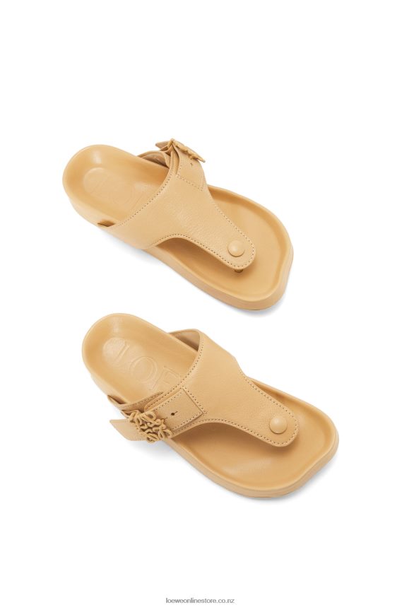 Loewe Women Ease toe post sandal in goatskin Medium Concealer LH60R683