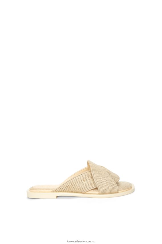 Loewe Women Petal slide in jute Natural LH60R698