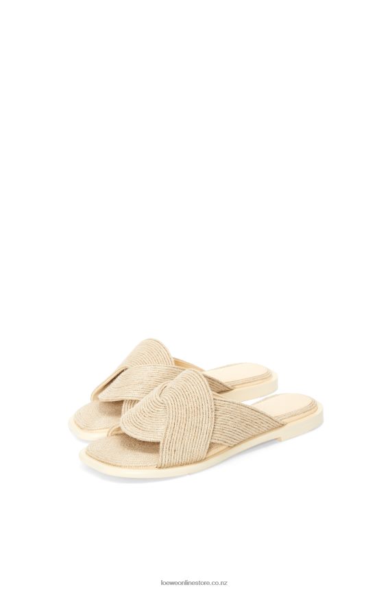 Loewe Women Petal slide in jute Natural LH60R698