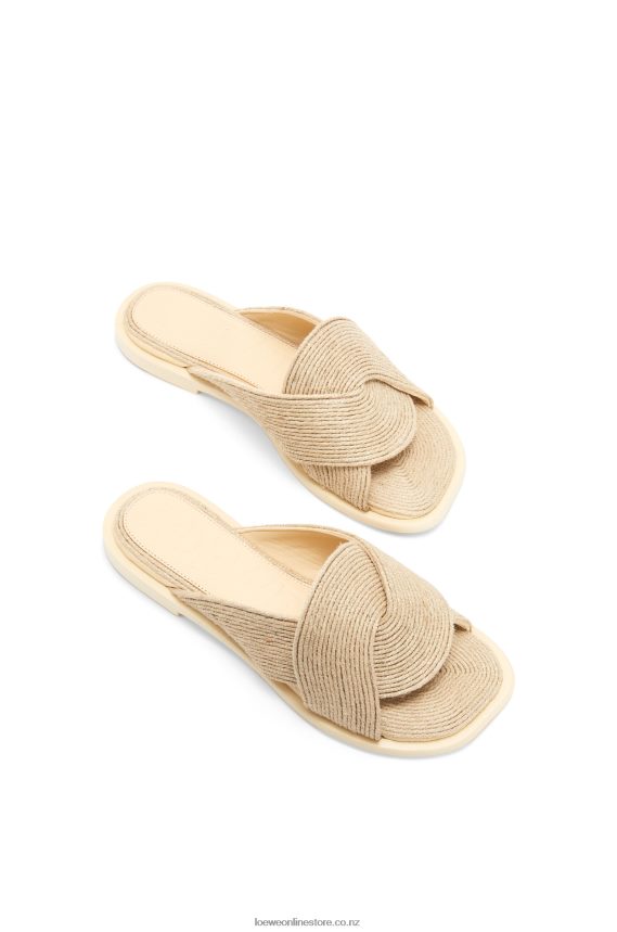 Loewe Women Petal slide in jute Natural LH60R698