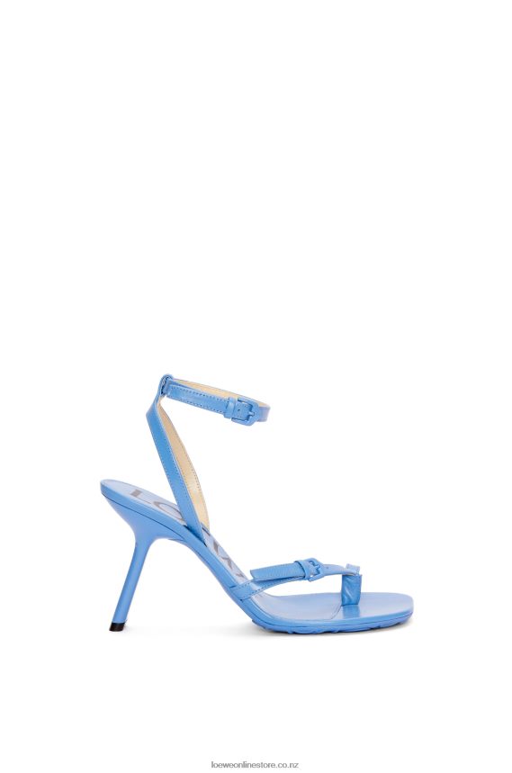 Loewe Women Petal stiletto sandal in lambskin Light Denim LH60R672