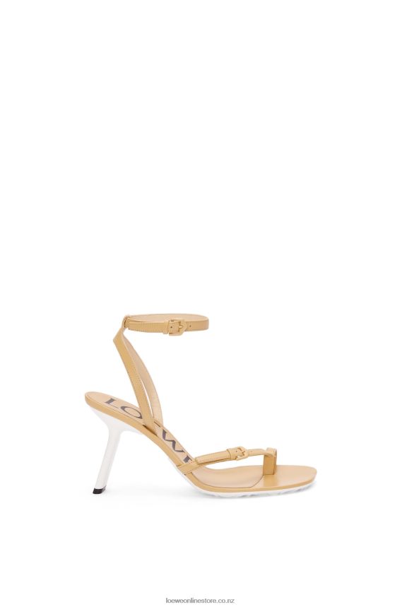 Loewe Women Petal stiletto sandal in lambskin Medium Concealer LH60R676