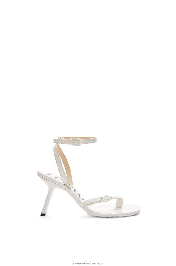 Loewe Women Petal stiletto sandal in lambskin White LH60R675