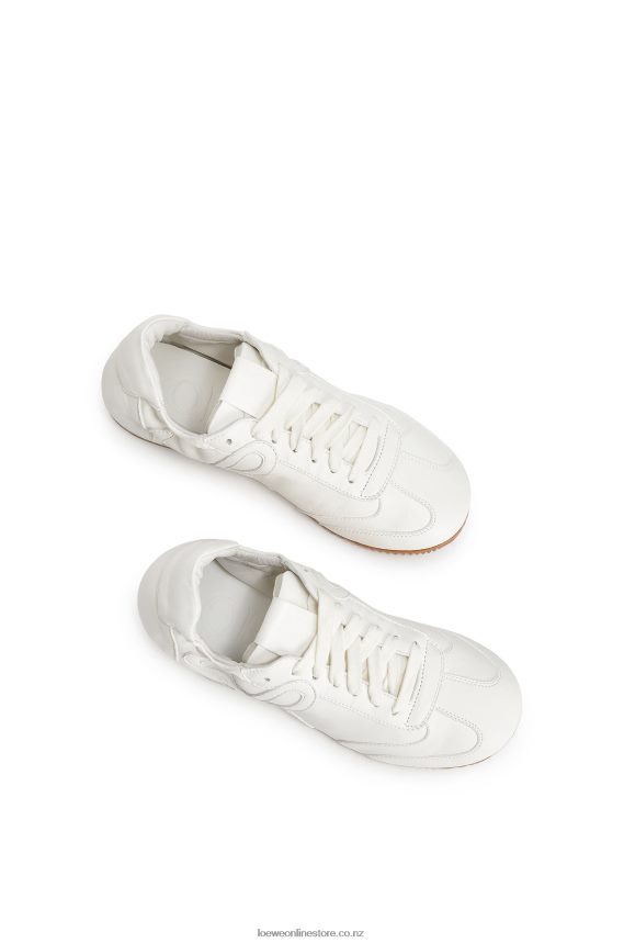 Loewe Women Ballet runner in lambskin Soft White LH60R655