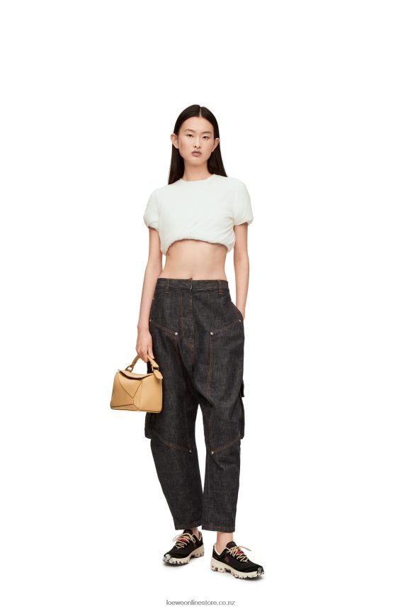 Loewe Women Cloudventure running shoe in nylon Black LH60R636