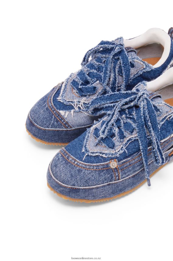 Loewe Women Deconstructed sneaker in denim Washed Denim LH60R658