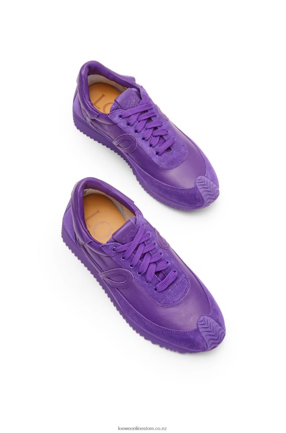 Loewe Women Flow runner in calfskin Bouganville LH60R651