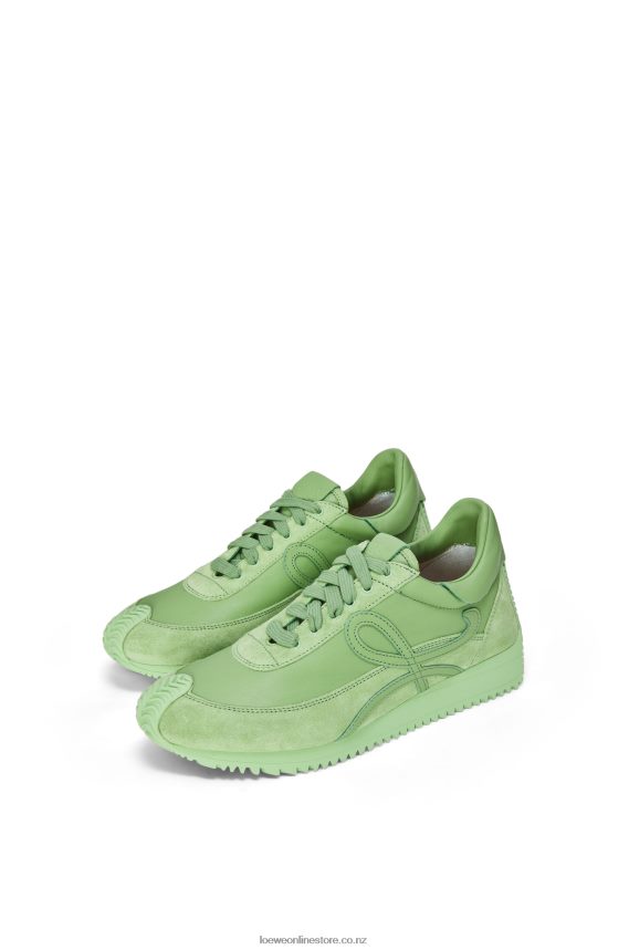 Loewe Women Flow runner in calfskin Mint LH60R650