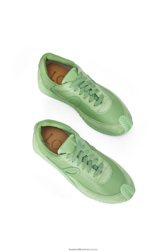 Loewe Women Flow runner in calfskin Mint LH60R650