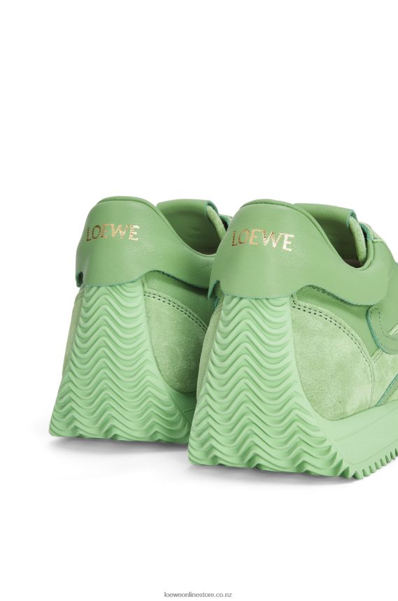 Loewe Women Flow runner in calfskin Mint LH60R650